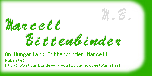 marcell bittenbinder business card